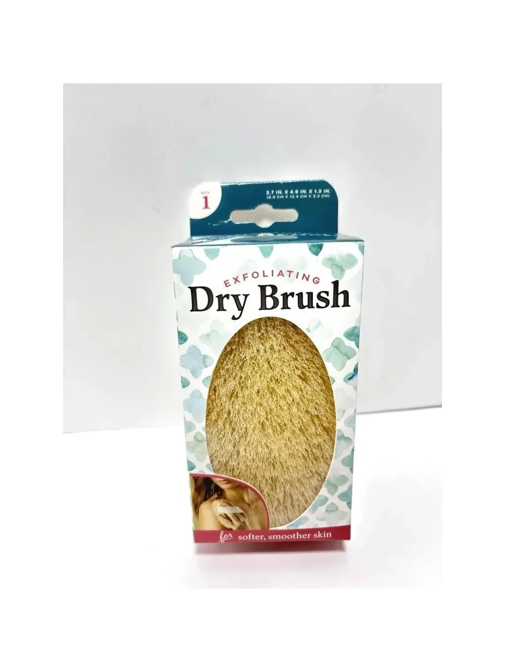 Exfoliating Body Dry Brush Soft Natural Bristle Skin Care Spa Tool Gentle Scrub